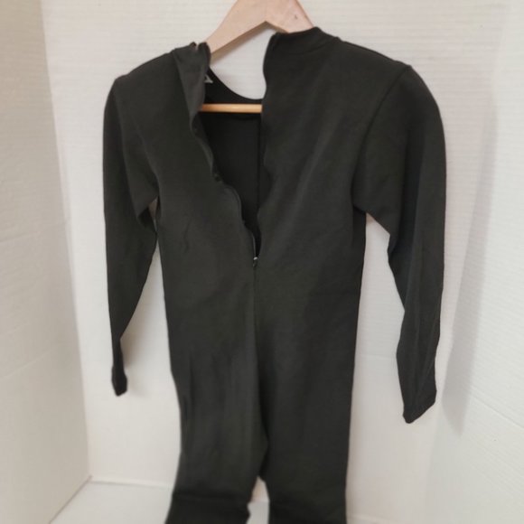 Soft Touch Softouch by Susan Fixel 1 Black Piece Body Long Suit Jumpsuit Vintage - Picture 3 of 11